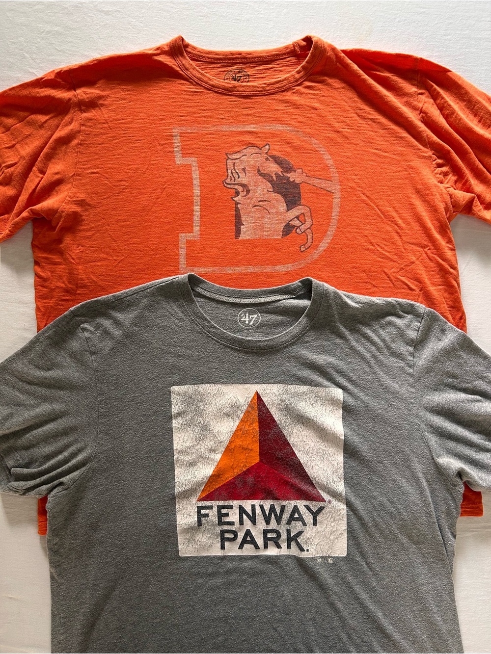 47 Brand Graphic Tee Bundle XL Broncos Fenway Park Vintage Style